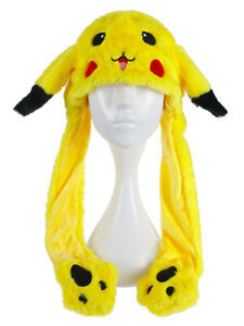 Mütze mit Wackelohren - Pikachu-Style gelb