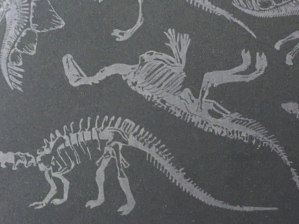 Tablet Tasche, Tablet Hülle Dinosaurier Skelette braun