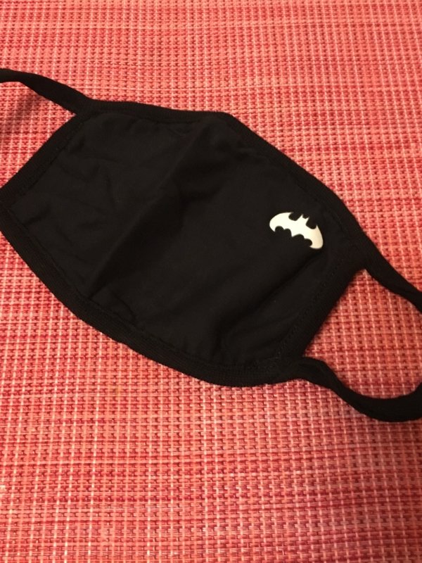 Mundmaske - im dunkeln leuchtend - Batman Logo