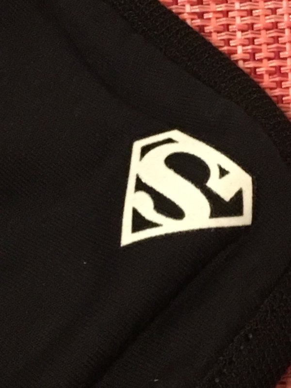 Mundmaske - im dunkeln leuchtend - Superman Logo