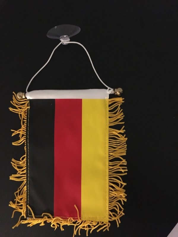 Wimpel Flagge Fahne Deutschland mit Saugnapf für die Autoscheibe
