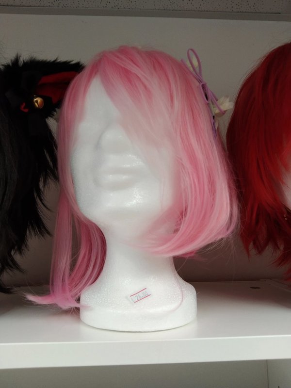 Perücke Mittellanges Haar pink