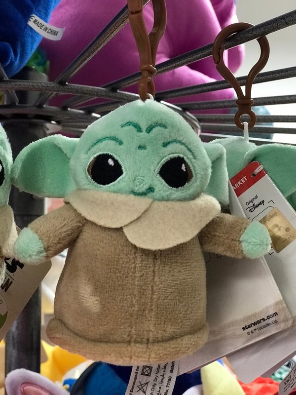 Baby Yoda, Grogu aus The Mandalorian - Plüschfigur ca. 10 cm - Taschenanhänger